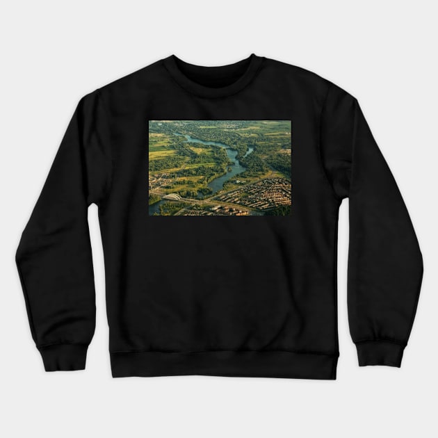 High Above The Ottawa River © Crewneck Sweatshirt by PrinceJohn